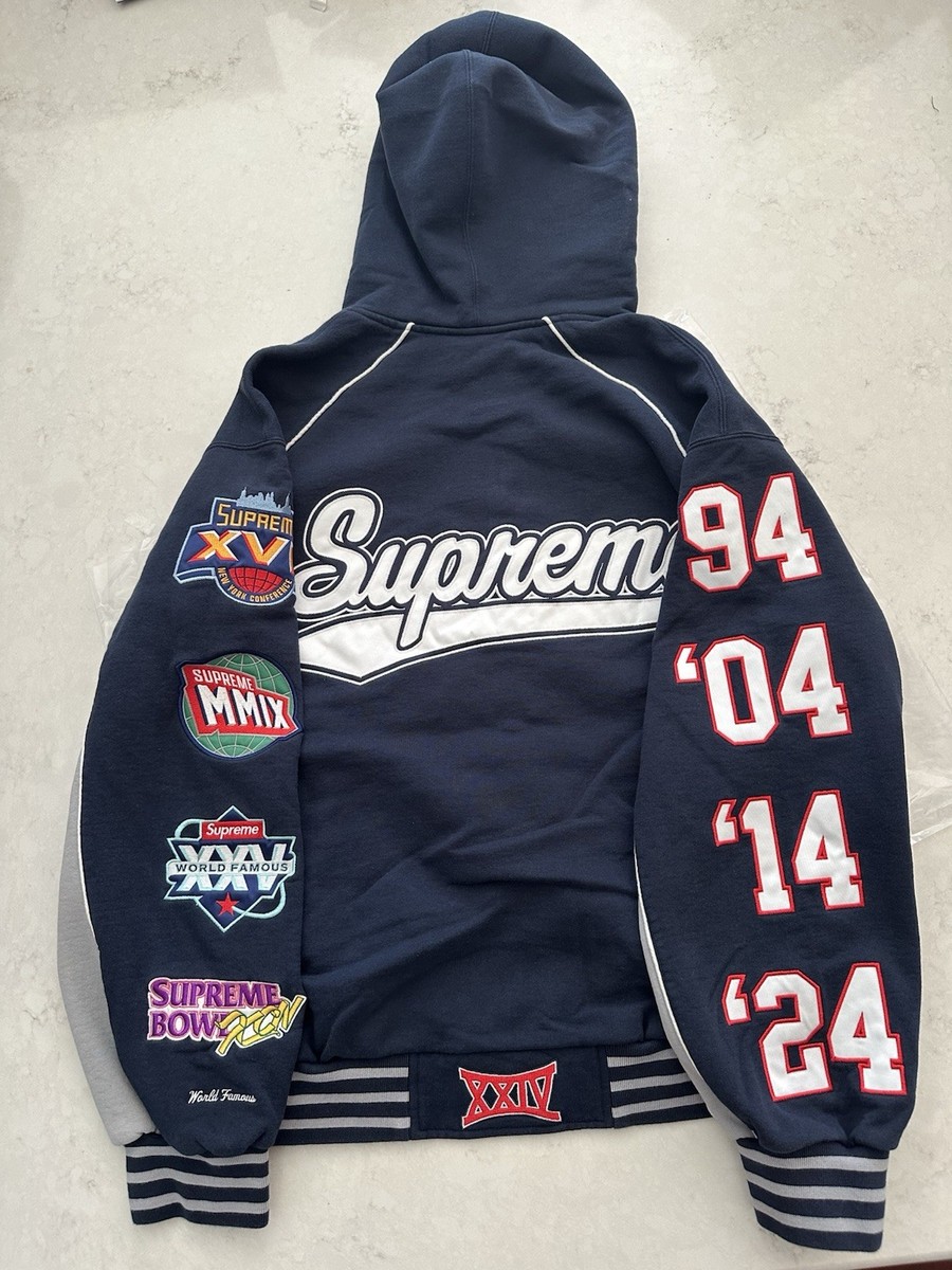 Size Large - Supreme SS25 Playoffs Zip Up Hooded Sweatshirt Size Large - Supreme SS25 Playoffs Zip Up Hooded Sweatshirt