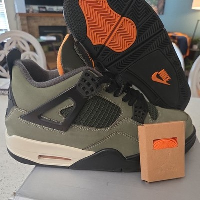 Nike Air Jordan 4 Retro x Undefeated SP 2025 Olive Orange Men's Size 10