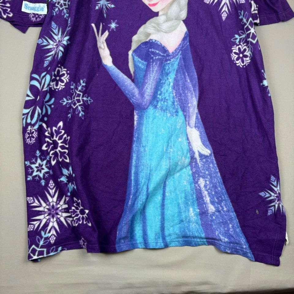 Niñas Acurrucarse Elsa Frozen Camisón Púrpura Copo de Nieve Prendas para dormir Foto 4 de 4