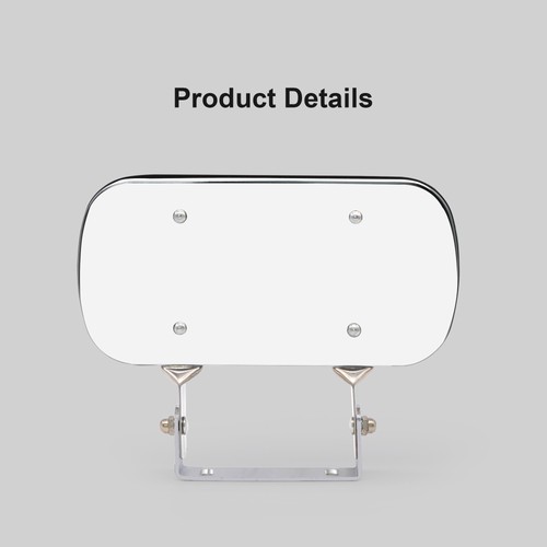 4x8" Truck Convex Mirror Stainless Steel Universal w/Bracket - Peterbilt - Foto 4 di 12
