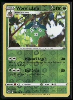Wormadam (10) SWSH09: Brilliant Stars 010/172 Reverse Holo NM