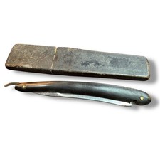 Antique 1877 George Wostenholm IXL Straight Razor Sheffield England with Box