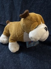 Webkinz Bulldog Plush HM126 Ganz NEW With Sealed Unused Adoption Code 2007