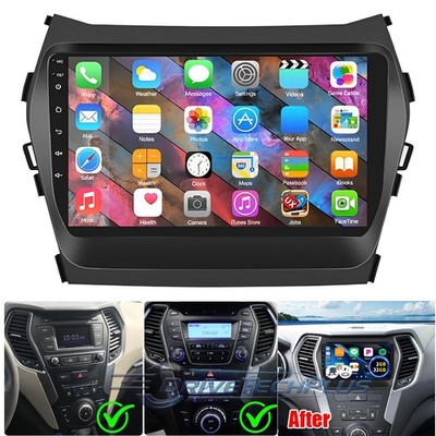 9'' Radio Estereo De Pantalla Para Hyundai Santa Fe IX45 2013-2018 Coche Android