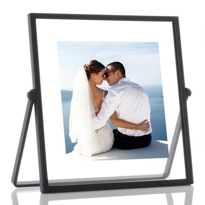 Bilderrahmen Metall 10x10 cm Schwarz Lawrence Frames, Foto-Rahmen, Dekoration