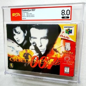 GOLDENEYE 007 Graded WATA PSA 8.0 CIB Nintendo 64 N64 1997 Matching 9.2 CART! 💯