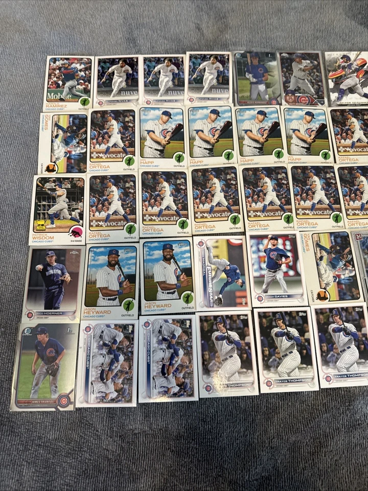 Lote 400+ Tarjetas de Béisbol Chicago Cubs MLB Topps Bowman Panini Cromo RC Estrellas Foto 3 de 4