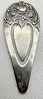 S Kirk & Son Sterling Silver 925 Repoussé Flower Floral Bookmark #9 Monogrammed