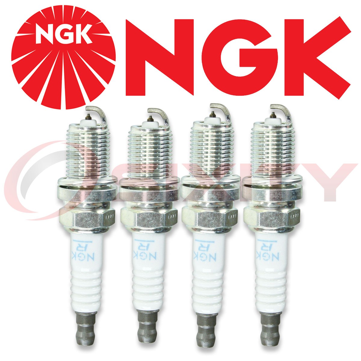 NGK 6458 PFR6Q Spark Plugs 4 PC