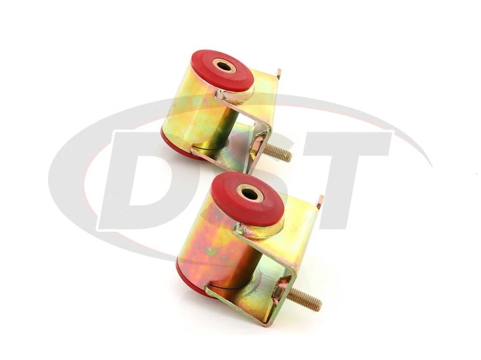Prothane RED Motor Mount (Pair) Kit 1-502 Fits 1987-2001 Jeep Cherokee 6 Cyl - Image 3 of 4