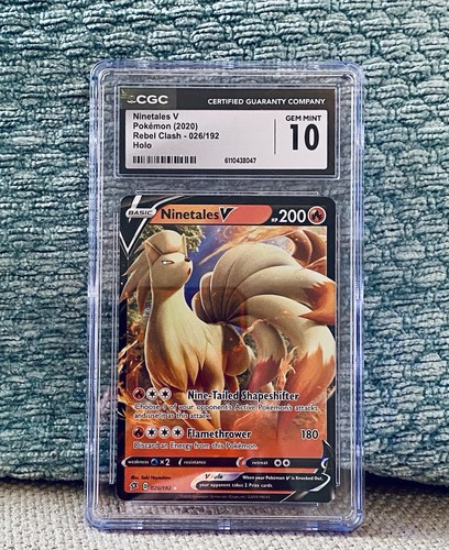 Ninetales V graded CGC 10 for sale on eBay
