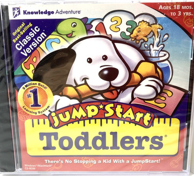 Jump Start Toddlers Classic Version Mac Windows 98/95 PC CD-ROM Vintage, NEW