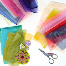 Organza, Organdie & Voile Scrap Pack | Sheer Fabrics | Textile Arts Craft Supply