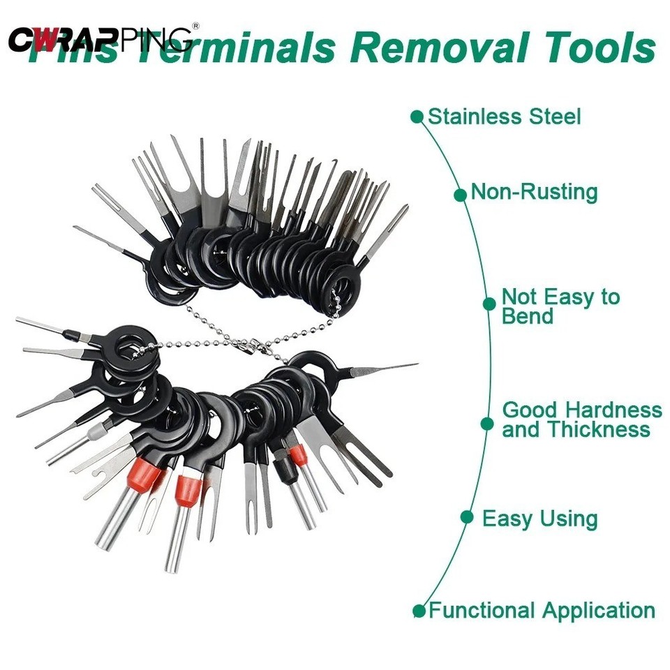 Terminal Pin Removal Tools Kit Depinning Electrical Connector Pin ...