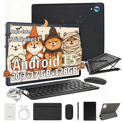 10 inch Android 15 Tablet 20GB RAM 128GB ROM (1TB TF) WiFi 5000mah Dual Camera