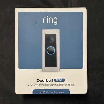 Ring Wired Doorbell Pro Smart WiFi Video Doorbell Satin Nickel   New Sealed