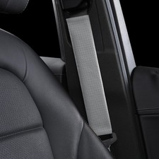 1P Genuine Leather seat Belt Cover pad,Real Cowhide Soft Seatbelt Protect Strap