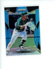 2019 Panini Prizm Blue Mojo #156 Ramon Laureano Rookie RC #d 330/399