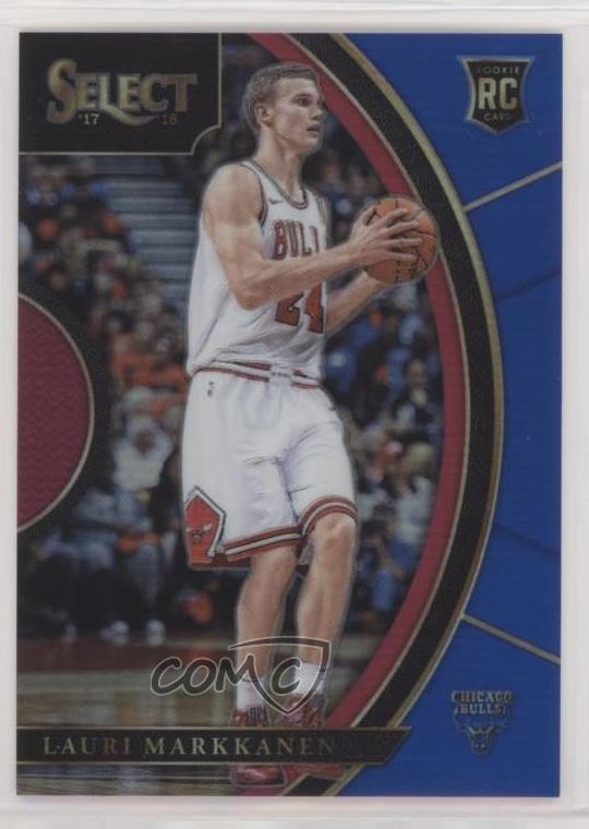 2017-18 Panini Select Concourse Blue Prizm 71/299 Lauri Markkanen #8 hs9