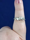 VTG Mexico 925 Sterling Silver Double Heart Ring Sz 8.5