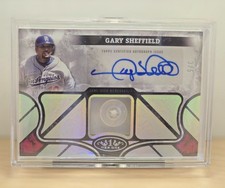 Gary Sheffield 2025 Topps Tier One Jersey Button Relic Auto Autograph /5 Dodgers