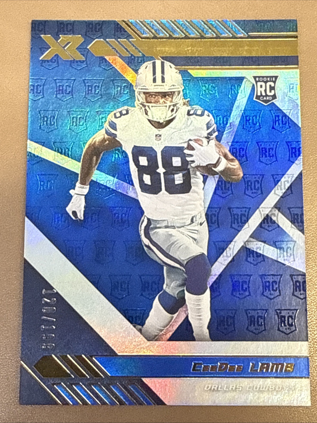 2020 Panini XR - Rookie CeeDee Lamb #106 Blue /199 (RC) Cowboys