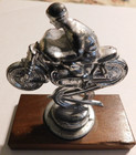 VINTAGE METAL MOTORCYCLE TROPHY TOPPER