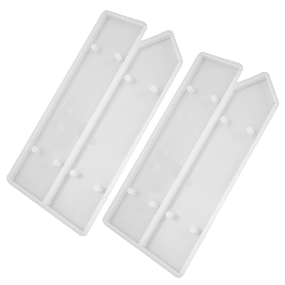 2Pcs DIY Silicone Doorplate Molds for Epoxy Resin Door Tags