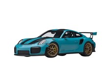 Autoart Porsche 911 (991.2) GT2 RS Weissach Package Miami Blue with Carbon St...