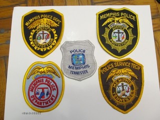 Tennessee Memphis Police Patch Set Top 2 Diff Eagles & Seals