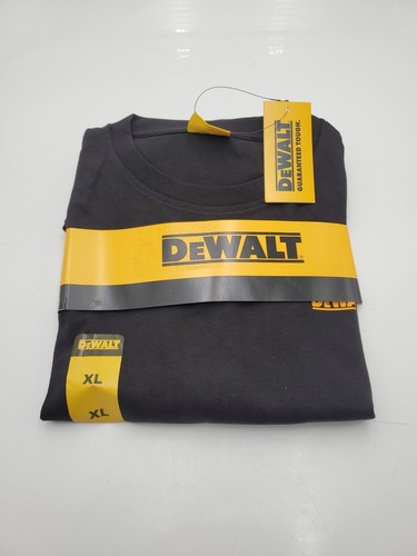 Pack of 2 DeWALT Unisex XL Charcoal And Black Blend Long Sleeved T-Shirts - Picture 3 of 8