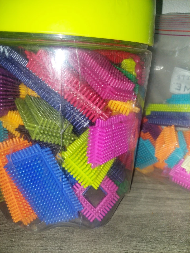 "Just B You" Bristle Blocks Lot of 93 Count W/Storage Canister - Image 2 of 2