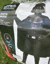 Spirit Halloween Kids Darth Vader Costume Medium 8-10 Complete Lights Up 