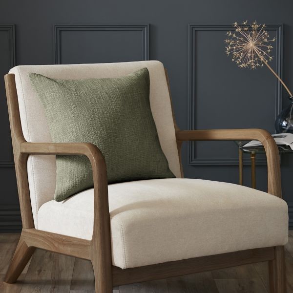 Coussin 45x45 cm coton thym dehoussable et lavable pour lit - 2
