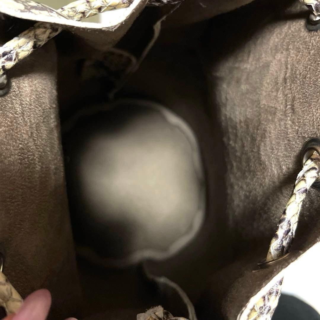 Marco Masi Python Pattern Drawstring Tote Bag, Ne… - image 9