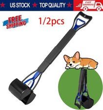 Non-Breakable Pet Dog Pooper Scooper with Handle Portable Scooper Waste Pick Up