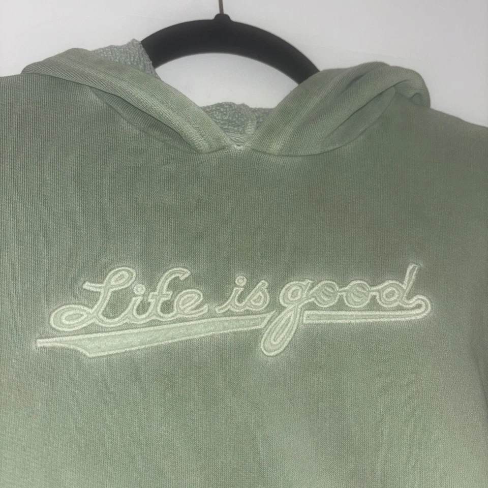 Life Is Good Sudadera Niños Niñas Xs 4-7T Pullover Sudadera con Capucha Verde Algodón Acogedor Foto 3 de 4