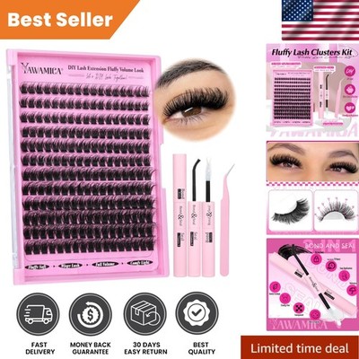 Fluffy Wispy Individual Lashes - Easy Application 240Pcs 10-16mm Cluster Kit