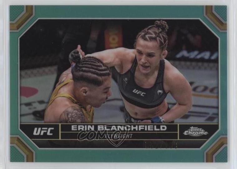 2024 Topps Chrome UFC Aqua Refractor /199 Erin Blanchfield #65 3j2