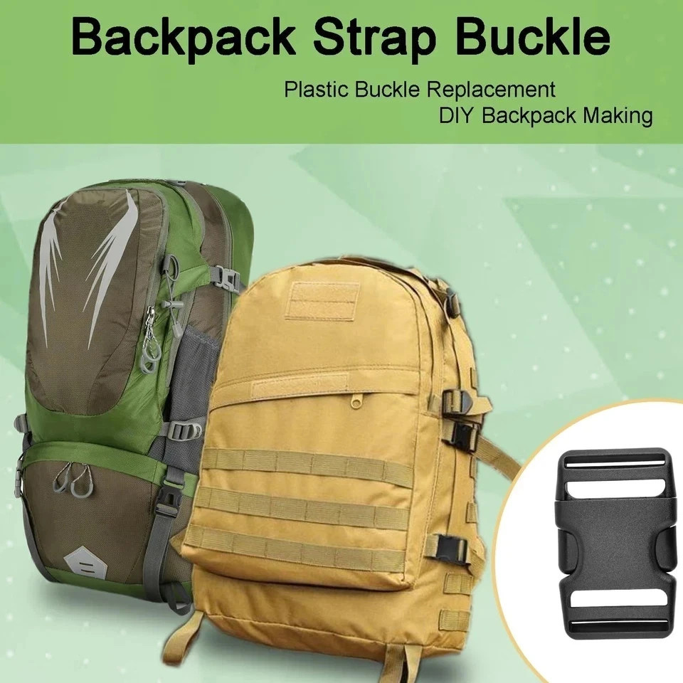 CooBigo 3pcs 1-1/2 Inch Plastic Buckle for Strap Replacment, Heavy Duty Belt Buc