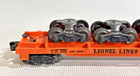 LIONEL VERY NICE 6362 RAILWAY TRUCK CARRYING CAR W/ THREE SETS OF TRUCKS LF — photo 2