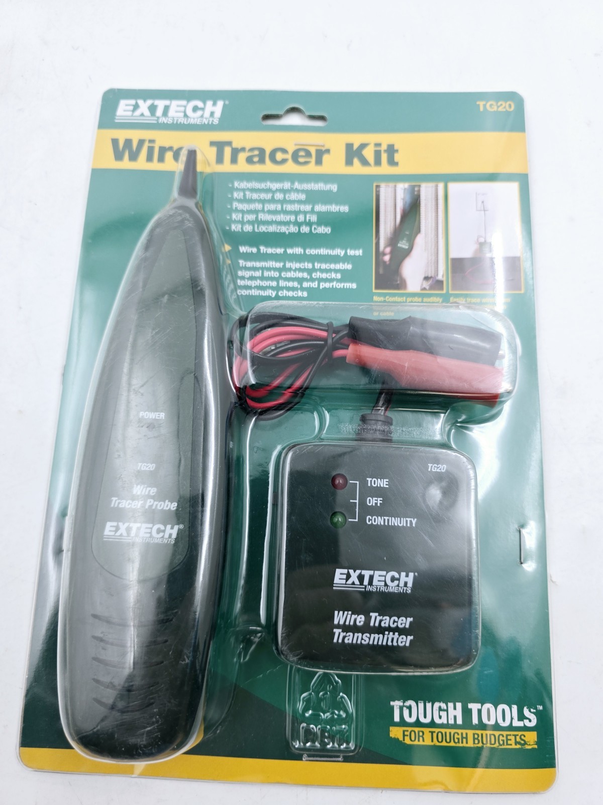 EXTECH TG20 Tone Generator and Probe Kit Wire Tracer