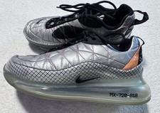 Nike Air Max MX 720-818 Boys Size 6.5Y Silver Black Walking Shoes Sneakers