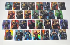 DC Injustice 30x Common/Uncommon (Series 4, ALL FOIL, Glossy/Sharp) Arcade Cards
