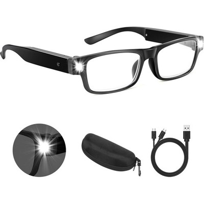 300% Magnifying Glasses with Light, USB Rechargeable LED Illuminated Magnifyi...
