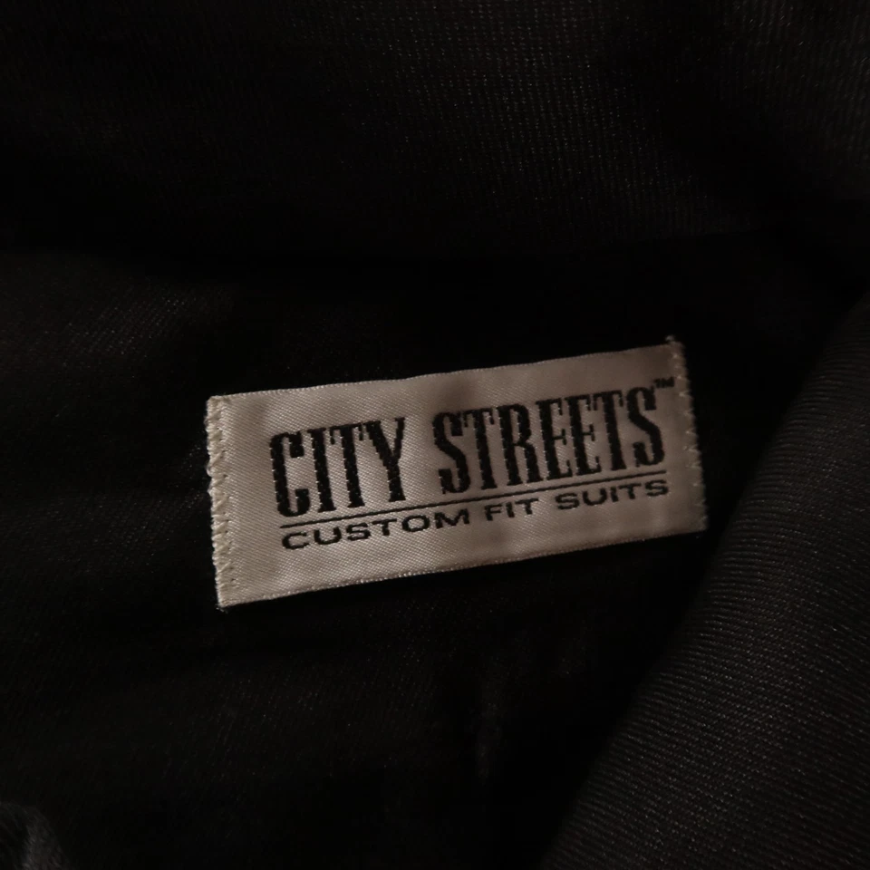 Брюки мужские City Streets 28x31 черные полиэстер шерсть саржа камвольные брюки - Изображение 4 из 4