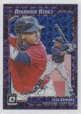 2021 Donruss Optic Diamond Kings Blue Velocity Prizm 4/99 Jose Ramirez #8 1i5c