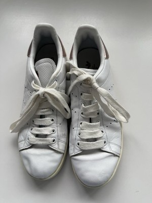 Adidas Stan Smith Damen Sneaker UK 7 Weiß Rosegold Leder BB1431