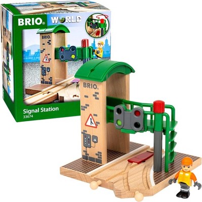 BRIO World Train Signal Station für Kinder ab 3 Jahren - kompatibel mit allen BR