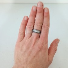 Vintage Thailand 925 Sterling Silver Zirconia Ring Size 8